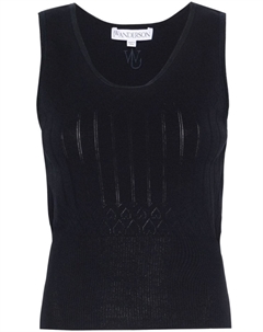 Трикотажный топ без рукавов, синий Jw anderson
