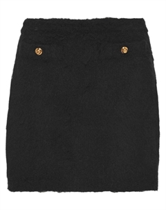 Юбка мини с завышенной талией, черный Miu miu