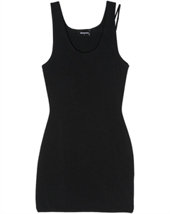 Платье мини с металлическим логотипом, черный Dsquared2