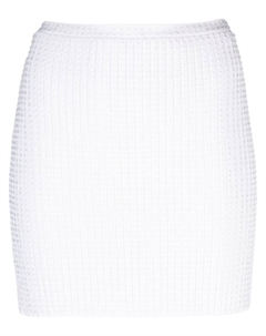 Юбка с завышенной талией и кристаллами, белый Alexander wang