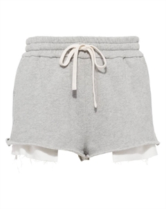 Многослойные шорты, серый Miu miu