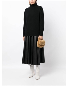 Джемпер из шерсти мериноса с высоким воротником, черный Joseph