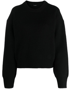 Джемпер с круглым вырезом, черный Joseph