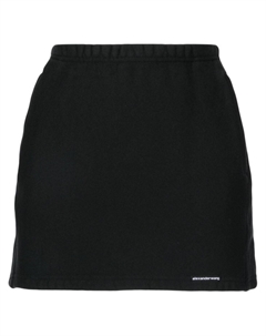 Юбка мини с логотипом, черный Alexander wang
