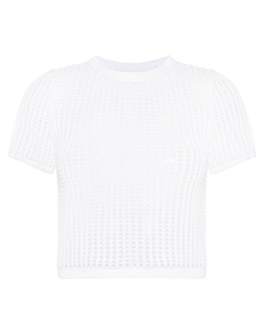 Укороченный топ рыхлой вязки, белый Alexander wang