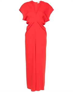 Платье миди из ткани кади, красный Parosh