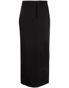 Юбка-карандаш с вышитым логотипом, черный Alexander wang