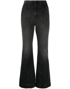 Укороченные расклешенные брюки, черный Ambush