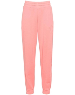 Спортивные брюки с завышенной талией и тисненым логотипом, розовый Moncler