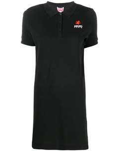 Платье из джерси с вышитым логотипом, черный Kenzo