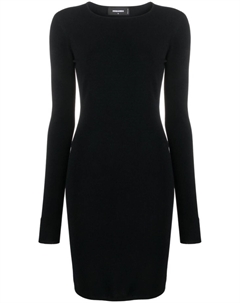 Платье мини с открытой спиной, черный Dsquared2