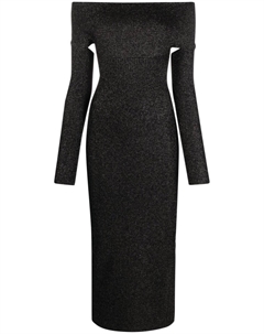 Платье миди Marisole, черный Khaite