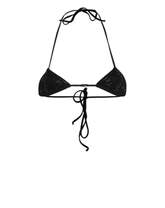 Топ бикини с кристаллами, черный Dsquared2