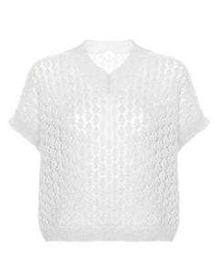 Топ с V-образным вырезом, серый Eleventy