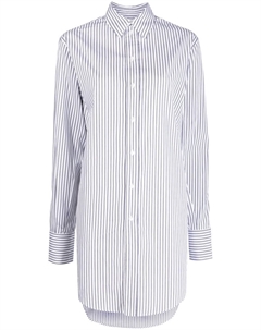 Платье-рубашка оверсайз в полоску, синий Sa su phi