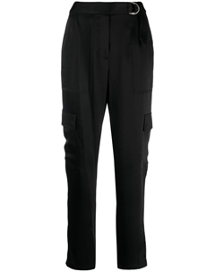 Зауженные брюки из атласа, черный Simkhai