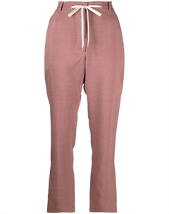 Брюки из шамбре с кулиской, розовый Eleventy
