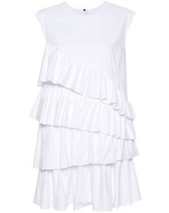 Платье с оборками, белый Msgm