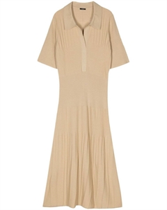 Шерстяное платье миди, нейтральный цвет Joseph