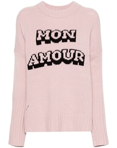 Джемпер с надписью, розовый Zadig&voltaire