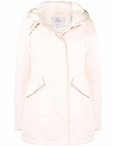 Приталенный пуховик, нейтральный цвет Woolrich