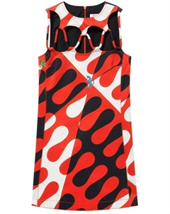 Платье мини с принтом Leocorno, черный Pucci