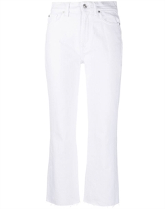 Укороченные брюки средней посадки, белый 7 for all mankind