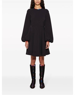 Расклешенное платье мини с принтом Iride, черный Pucci