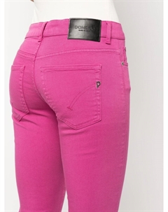 Узкие укороченные джинсы, розовый Dondup