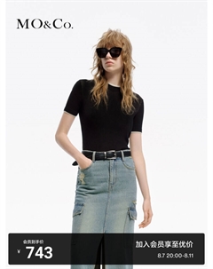 Тонкий свитер из ацетата, черный Moco