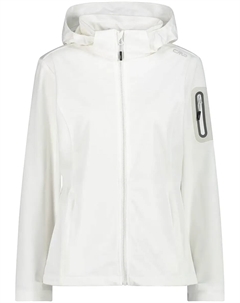 Куртка Softshell с капюшоном, дышащая, ветро- и водоотталкивающая, цвет Bianco-Stone Cmp