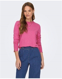Базовый женский свитер с длинным рукавом, розовый Jdy