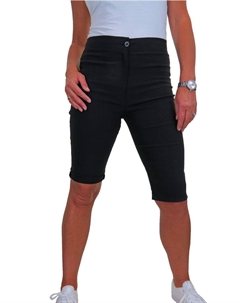 Шорты узкого кроя выше колена, черный Paulo due