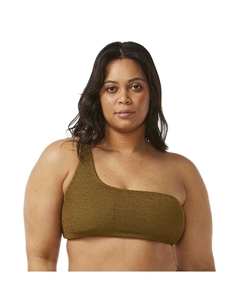 Топ бикини Sunshine One Shoulder, коричневый Rip curl