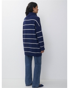 Вязаное платье, темно-синий Pull & bear