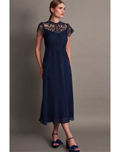 Кружевное платье миди Monica, синий Monsoon