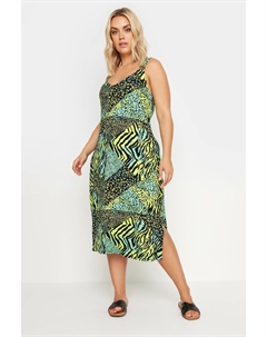 Пляжное платье с присборенными бретелями, черный Yours