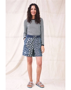 Льняные шорты effie, синий White stuff