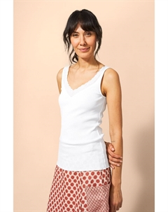 Футболка без рукавов с морским бризом, белый White stuff