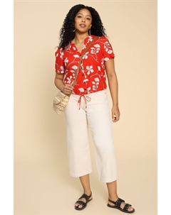 Рубашка Ferne из смесового льна, красный White stuff