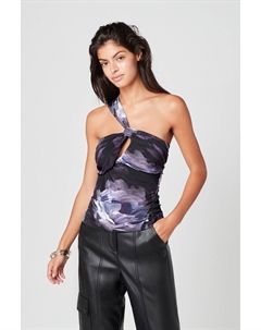 Топ на одно плечо с рюшами, черный Next