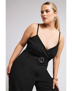 Комбинезон London с узлом спереди, черный Yours