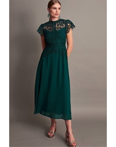 Кружевное платье миди Monica, зеленый Monsoon