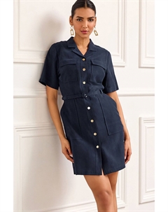 Индивидуальное мини-платье с карманом, синий Next