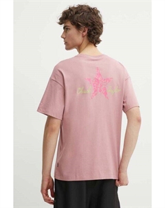 Хлопковая футболка, розовый Converse