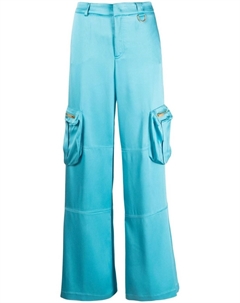 Широкие брюки Butterfly, синий Blumarine