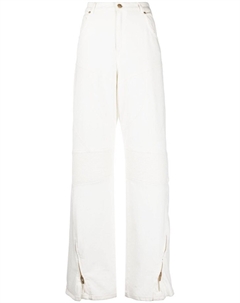 Широкие джинсы с завышенной талией, белый Blumarine