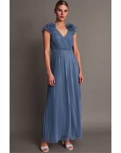 Плиссированное платье макси Wendy, синий Monsoon