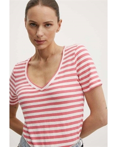 Хлопковая футболка, розовый Marc o'polo