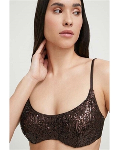 Плавательный бюстгальтер, коричневый Guess